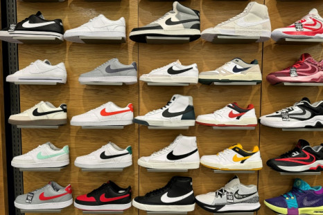 Shares of Nike tumbled after the company offered a tepid near-term sales outlook