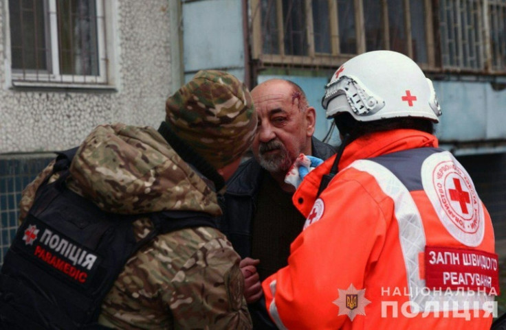 Ukrainian officials said at least three people were killed and more than 20 injured in the attacks