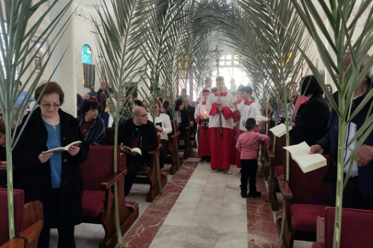 The church in northern Gaza is a short drive from Al-Shifa hospital and its neighbourhood, where heavy combat has raged
