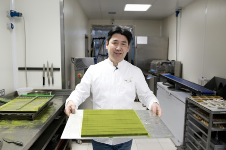 Japanese chocolatier Yasushi Sasaki in his Brussels workship in March 2024