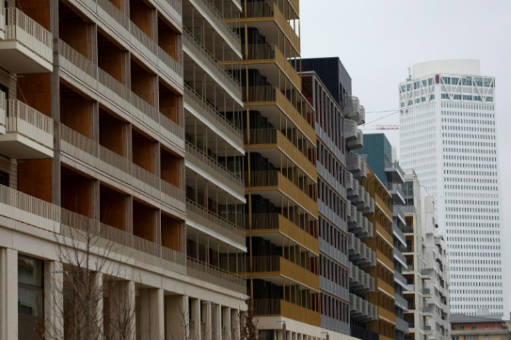 Part of the Olympic Village, where many of the buildings are made of wood