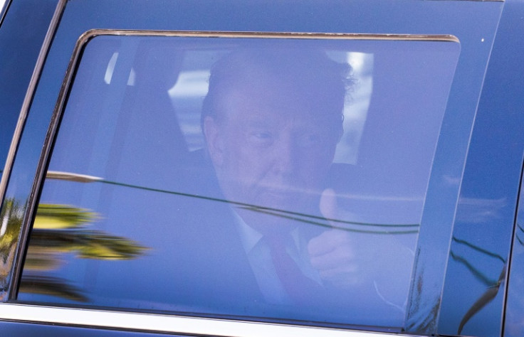 Donald Trump heading to a hearing in the Florida classified documents case