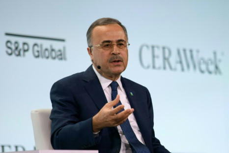 Saudi Aramco President & CEO Amin Nasser speaks during the CERAWeek oil summit in Houston, Texas