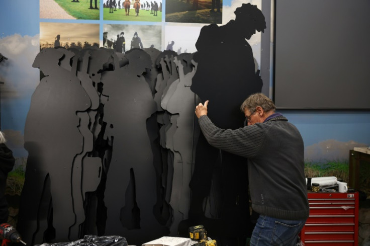 The 'Standing with Giants' project has constructed 1,475 metal silhouettes for the 80th anniversary of the D-Day landings