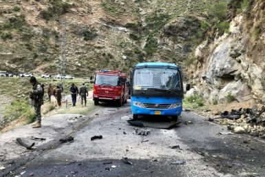 Chinese workers were targeted by a suicide bomber who rammed into their vehicle on a mountainous road near one of the dam sites