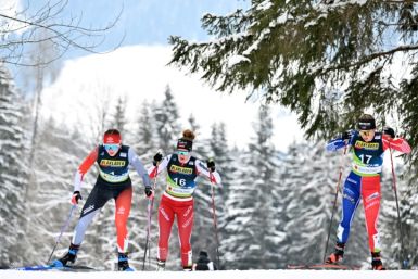 French cross-country skier Juliette Ducordeau, right, said tracking her periods helped identify "quite impressive trends" in her performance