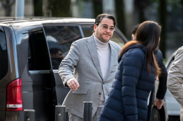 PetroSaudi executive Tarek Obaid arriving at the court in Bellinzona, Switzerland, on Tuesday