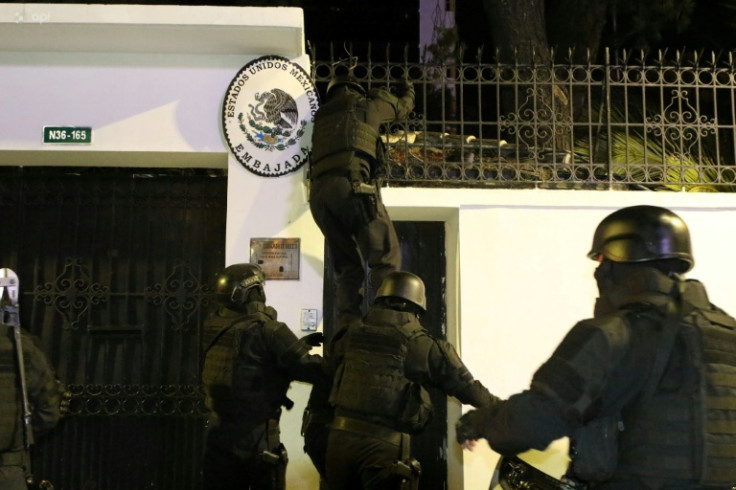 Considered the sovereign territory of the nation they represent, embassies are supposed to be inviolable and a police raid like this one in Quito is almost unheard of