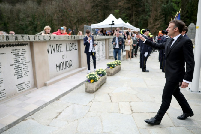 Macron paid tribute to the resistance fighters
