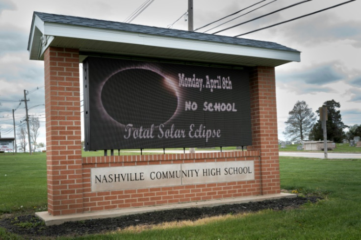 Nashville High School announces it will be closed during the April 8 solar eclipse on April 05, 2024 in Nashville, Illinois