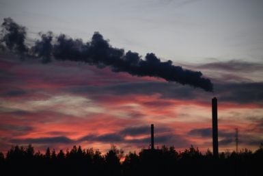 Smoke comes out a factory in Vasaa, Finland on December 6, 2022