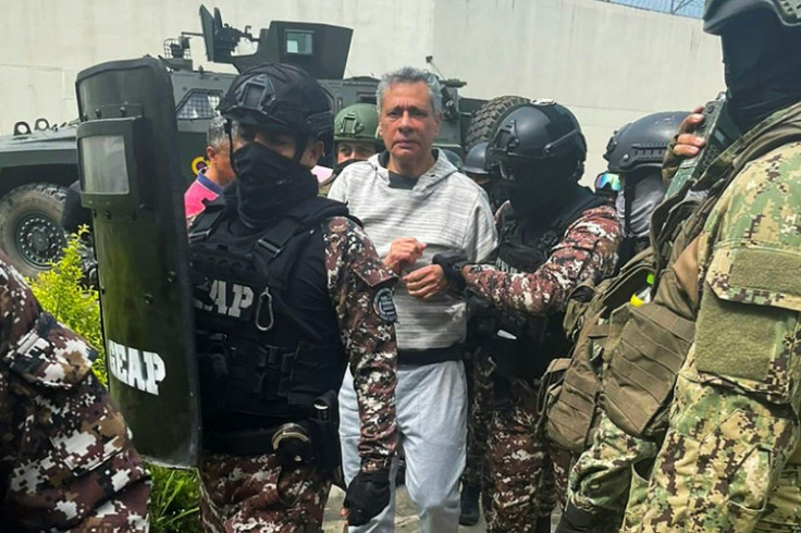 Ecuador's ex-vice president Jorge Glas was the subject of a fresh arrest warrant for allegedly diverting funds intended for reconstruction efforts after a devastating earthquake in 2016