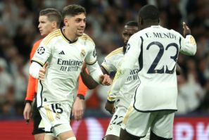 Real Madrid midfielder Fede Valverde smashed home against Manchester City to level at 3-3