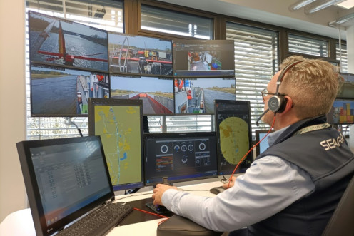 After 30 years as the skipper of his own barge, 58-year-old Patrick Hertoge was recruited by Seafar to work on the autonomous shipping project