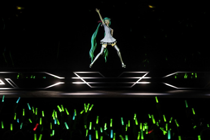Japanese virtual singer Hatsune Miku, shown here at Paris' Zenith concert hall, is set for a Coachella debut after an original booking for 2020