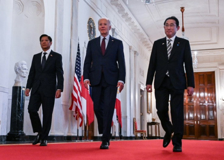 US President Joe Biden held a trilateral meeting with Japanese Prime Minister Fumio Kishida and Philippine President Ferdinand Marcos Jr