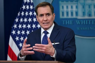 White House National Security Communications Advisor John Kirby speaks during the daily press briefing on April 4, 2024