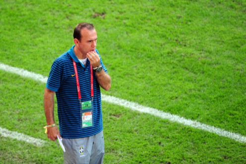 Former Santos and Brazilian women's national team coach Kleiton Lima, pictured during the 2011 World Cup quarter-finals