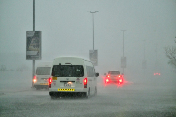 Dubai's roads were badly hit by the heavy downpours