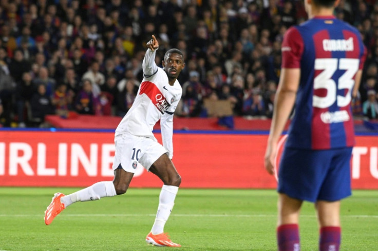 Ousmane Dembele was outstanding for PSG in the two legs against Barcelona, his former club