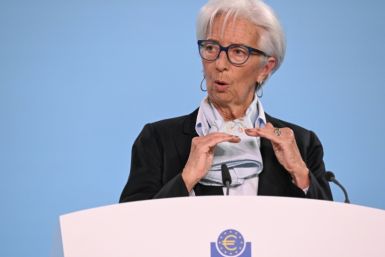 Christine Lagarde, president of the European Central Bank, pictured at a press conference in Frankfurt am Main, Germany, on April 11, 2024