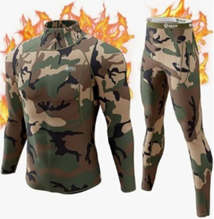 CL convallaria Thermal Underwear Long Johns Set Mens Winter Hunting 