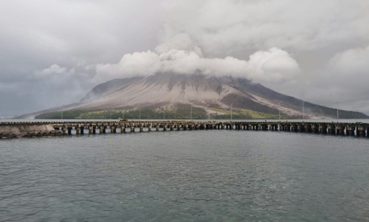 The eruptions forced authorities to close a major airport and issue a warning about falling debris potentially causing a tsunami