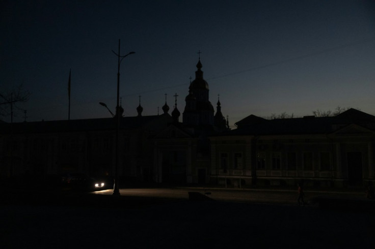 Ukrainian cities have been plunged into darkness amid Russian strikes on energy facilities