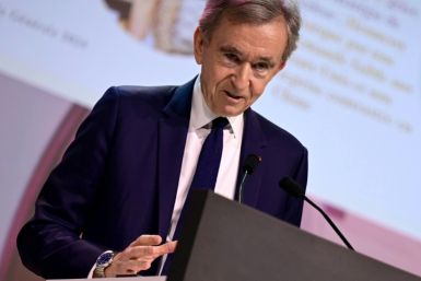 Arnault appeared in ebullient mood at the meeting
