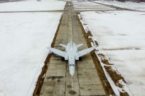 A handout picture of a Tu-22M3 Russian bomber of the kind that Ukraine said was shot down Friday
