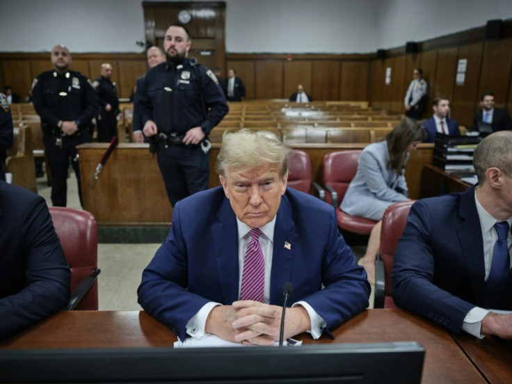 Former US president Donald Trump arrived in court complaining about gag order banning him from attacking court staff, witnesses and others involved in his trial, which he calls a 'hoax'