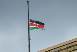 Flags flew at half-mast from official buildings following the crash -- reportedly the fifth involving a Kenyan military copter in the past year