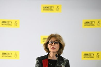 The rights monitor's secretary general Agnes Callamard said the post-WWII order was 'on the brink of collapse'