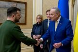 Top Senate Democrat Chuck Schumer, who met in Ukraine with Zelensky in February, pledged ahead of the vote that 'America will deliver yet again'