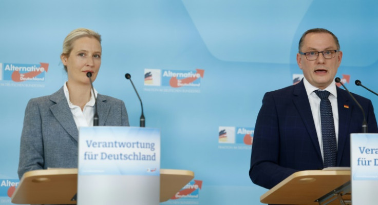 AfD leaders Alice Weidel and Tino Chrupalla face damaging allegations about an EU parliamentarian's aide accused of spying for China