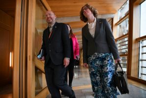 Scottish Green Party co-leaders Patrick Harvie (L) and Lorna Slater (R) were angry at the move
