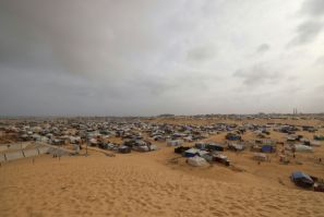 A camp for displaced Palestinians in Rafah