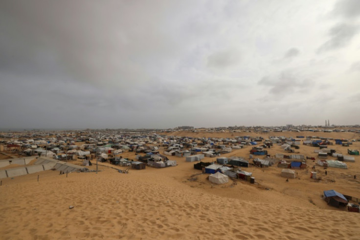 A camp for displaced Palestinians in Rafah