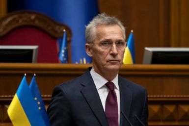 NATO Secretary General Jens Stoltenberg said 'Ukraine has been outgunned for months' but that 'more support is on the way'