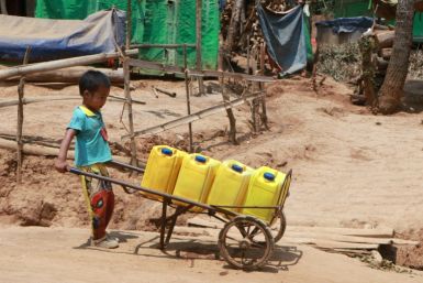In war-ravaged eastern Myanmar, a heatwave is adding to the misery of life in displacement camps