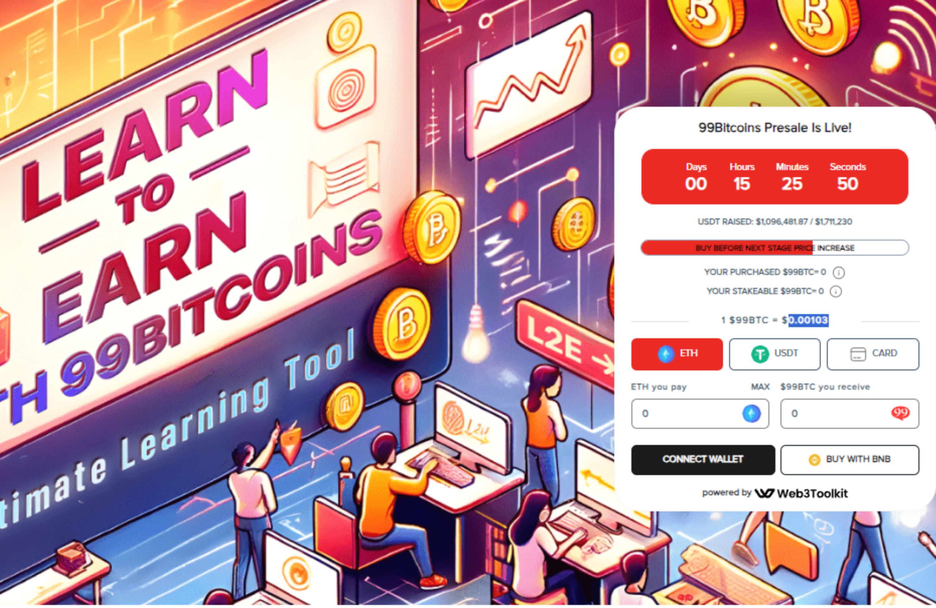 99Bitcoins Presale Hits $1M, Signaling Massive Interest In Learn-To ...