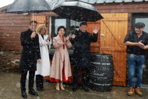 Macron welcomed Xi to a mountain restaurant outside the village of Bagnere-de-Bigorre