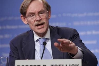 World Bank President Zoellick speaks at a news conference