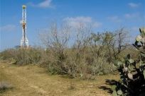 A drilling rig in the Eagle Ford Shale in South Texas