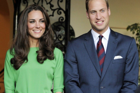 Britain&#039;s Prince William and his wife Kate Middleton, Duchess of Cambridge, attend a private reception at the British Consul-General&#039;s residence in Los Angeles
