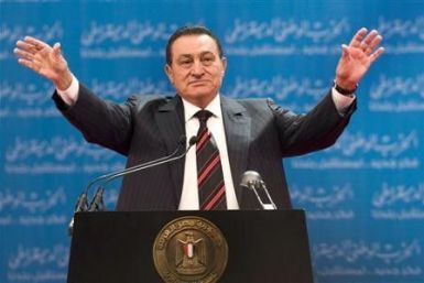 Egyptian President Hosni Mubarak 