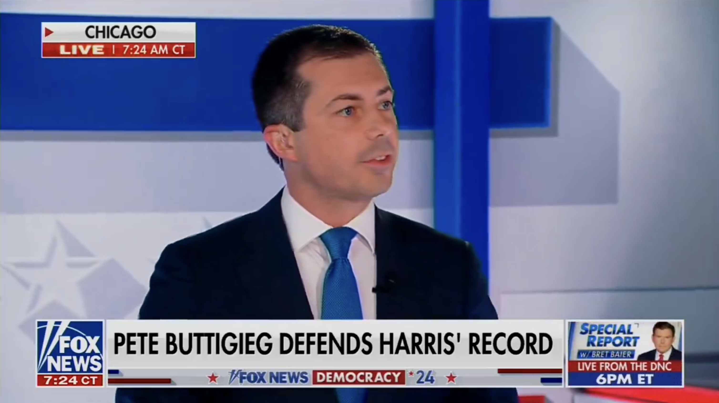 Buttigieg Fact-Checks Fox News Host On-Air: 'Violent Crime Went Up Under Donald Trump'