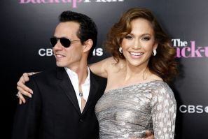Jennifer Lopez and Marc Anthony on 4/22/10