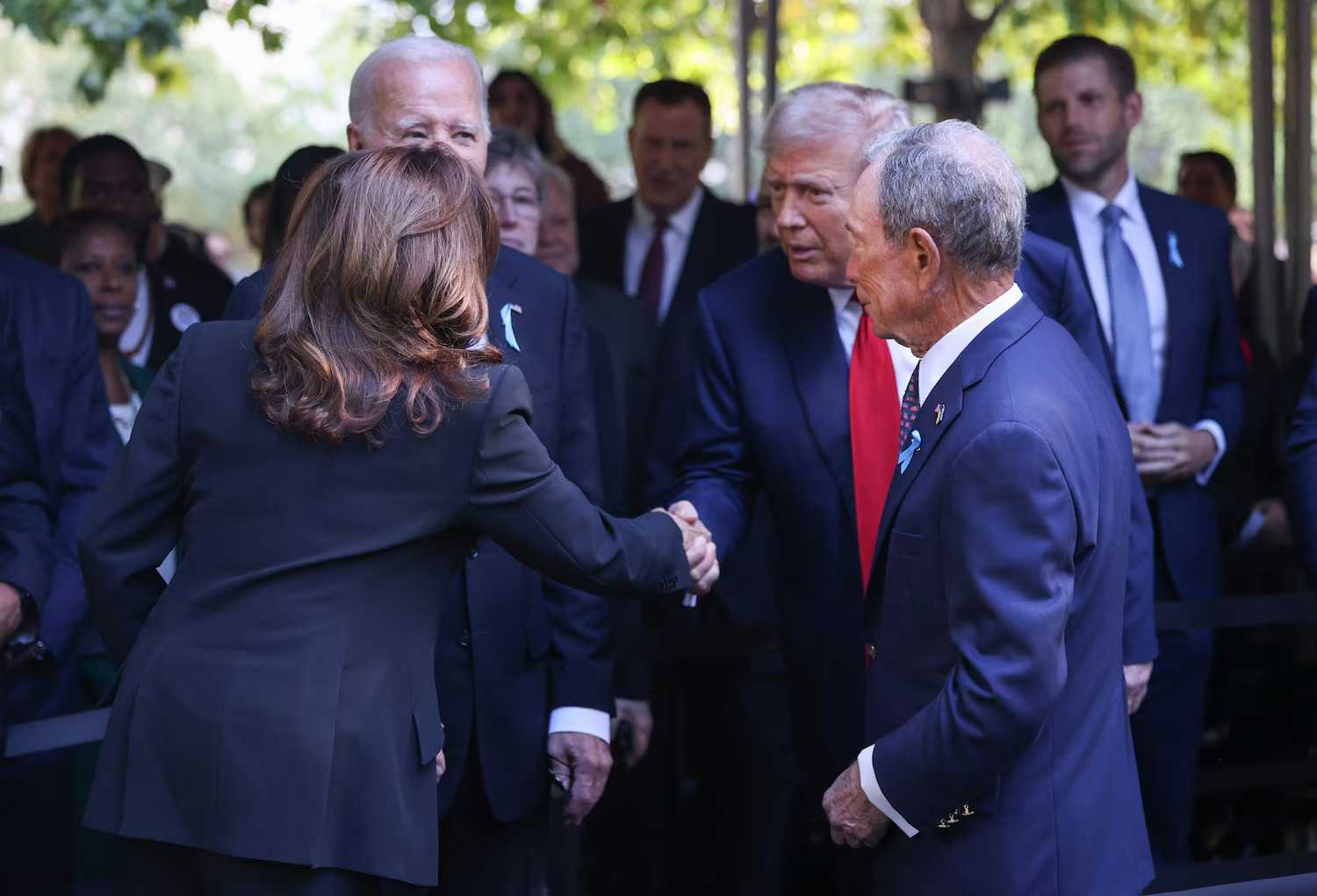 WATCH: Trump Appears to Thank Kamala Harris at 9/11 Anniversary Event