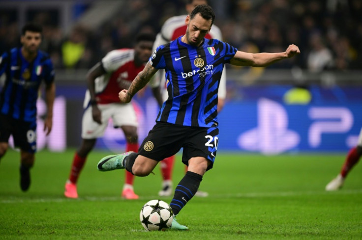 Hakan Calhanoglu's first-half penalty was the difference between Inter Milan and Arsenal